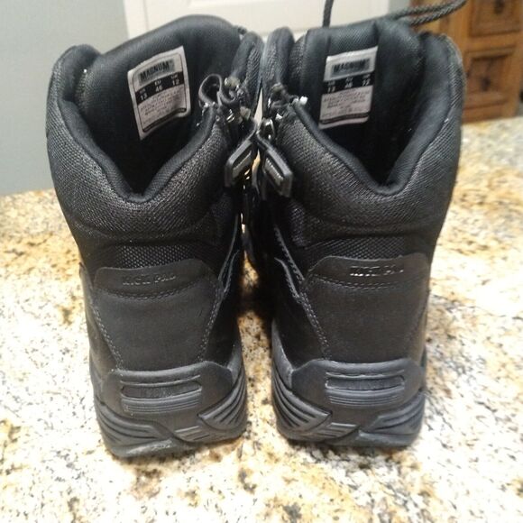 Magnum Stealth Force 6.0 SZ Composite Toe Work Boots Black Leather Mens 13 EUC main image 13